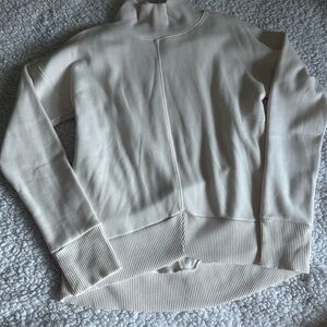 Apana White Ribbed Turtleneck